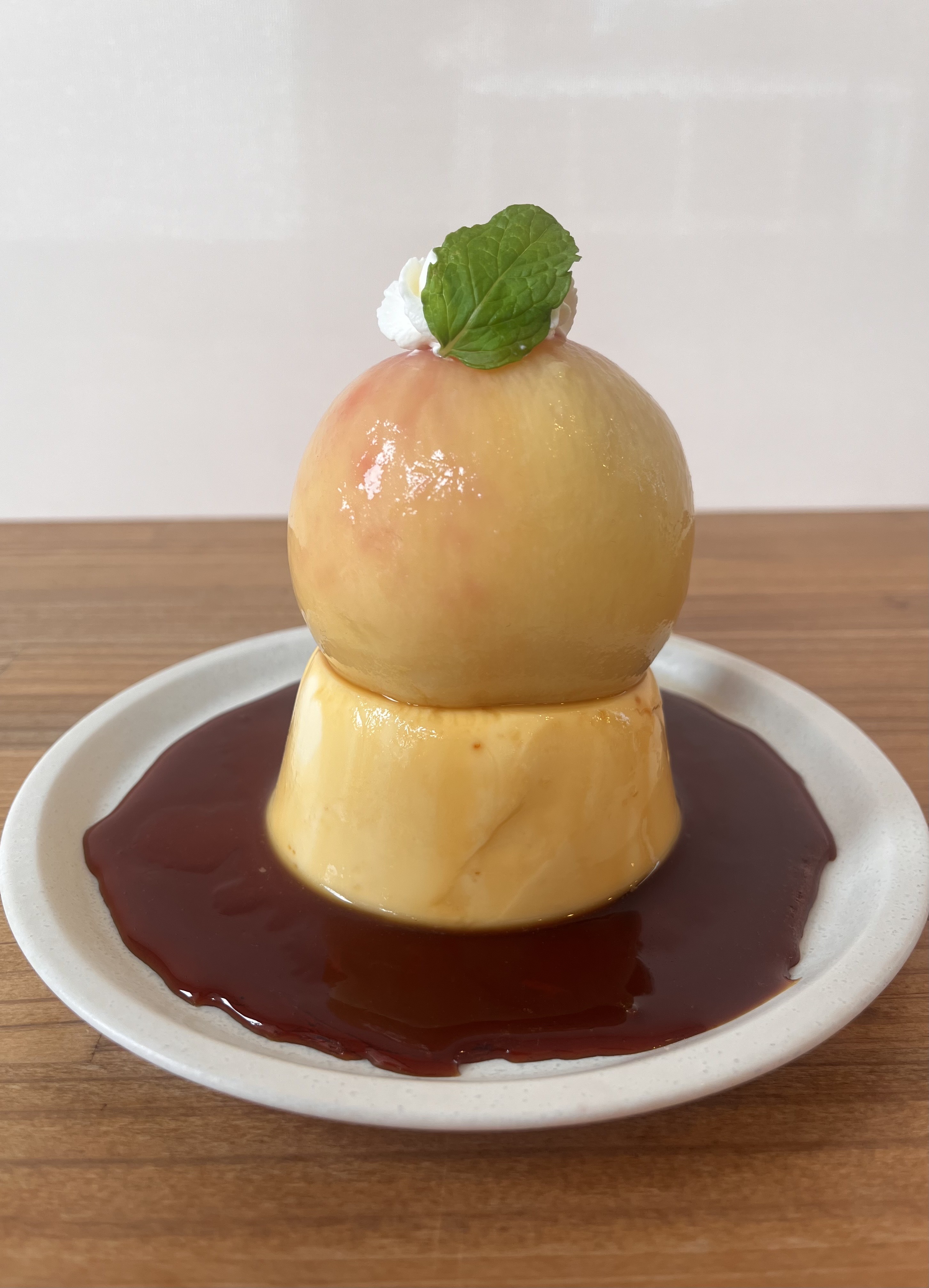 【数量限定】丸ごと桃のプリン